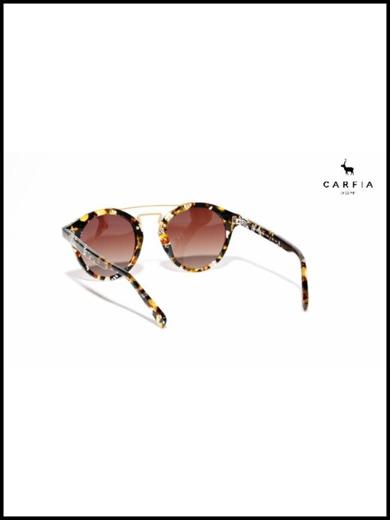 Polarized UV Protection Retro Double Bridge Sunglasses